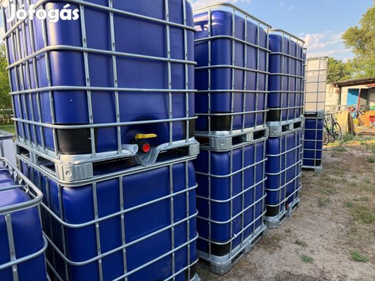 IBC Tartály (KÉK Színben!) Ritka és Tiszta is! 1000 literes