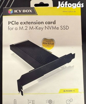 ICY Box M.2 SSD Pcie 4.0 adapter kártya