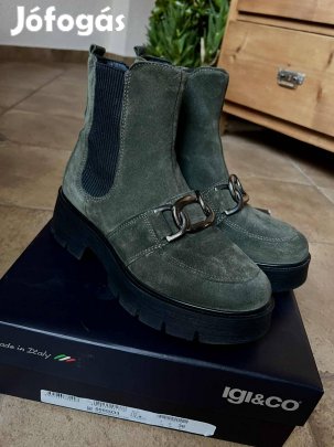 IGI&CO olasz,valódi bőr,pár alkalommal viselt bokacsizma 