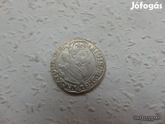 III. Zsigmond ezüst 6 garas 1624 Kép szerinti állapotban