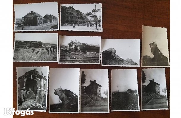 II. világháborús eredeti fotó csomag,1944 szeptember , pályaudvar