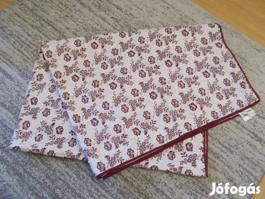 IKEA Alvine bordó virágos 100% Pamut ágytakaró, ágyterítő 180x280