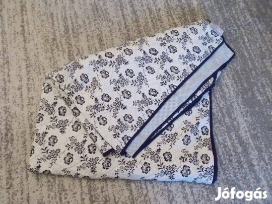 IKEA Alvine fekete virágos 100 % Pamut!! ágytakaró, ágyterítő 180x280