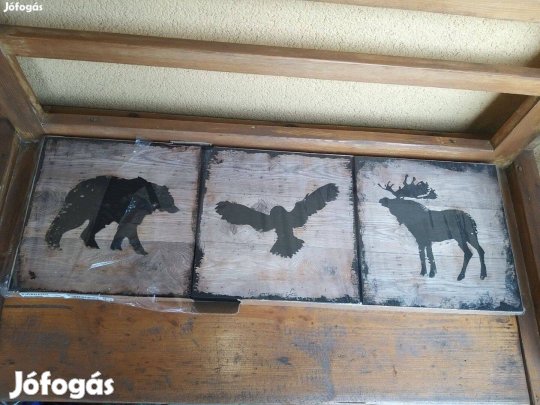 IKEA Björnamo 3 részes szett bagoly, jávorszarvas,