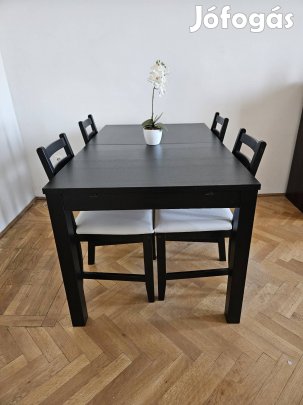 IKEA Bjursta fekete bővíthető asztal, IX. kerület