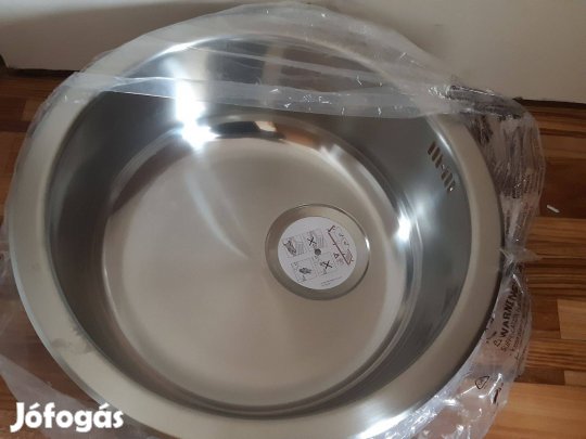 IKEA Boholmen egymedencés beépíthető mosogató új, rozsdamentes, 45 cm