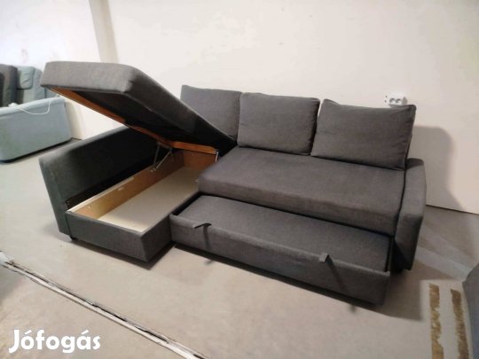 IKEA Friheten ágyazható sarokkanapé tárolóval- Hyllie szürke