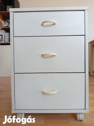 IKEA Irodai konténer 3 fiókos, fehér, több darab Szé-40xma-60xmé-50cm