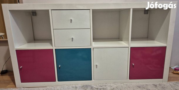 IKEA Kallax polcos elem magasfényű fehér