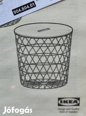 IKEA Kvistbro asztal tárolóasztal dohányzóasztal kisasztal fekete 44cm