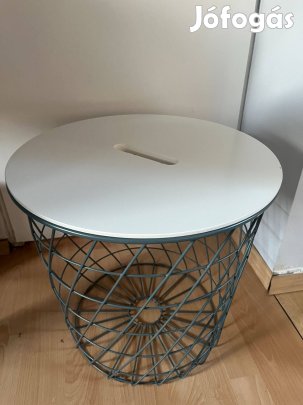 IKEA Kvistbro tárolóasztal, sötétszürke/fehér (44 cm)