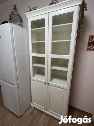 IKEA Liatorp kétajtós fehér tálalószekrény újszerű állapotban eladó