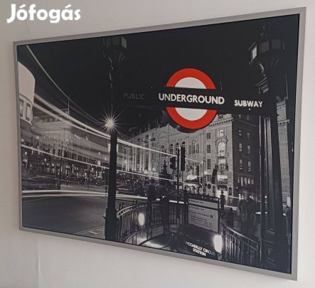 IKEA London nagyméretű 140 x 100 cm kép kerettel, hibátlan