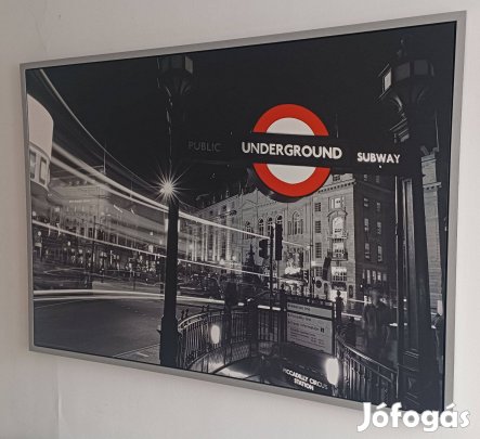 IKEA London nagyméretű 140 x 100 cm kép kerettel, hibátlan