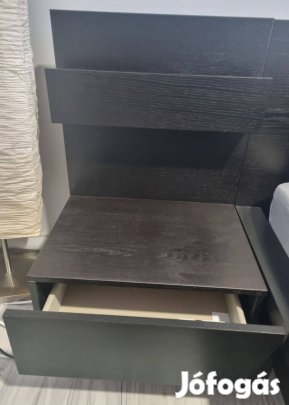 IKEA Malm ágy+éjjeliszekrény