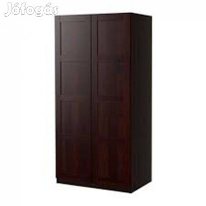 IKEA PAX/Bergsbo 2 ajtós fekete-barna szekrény