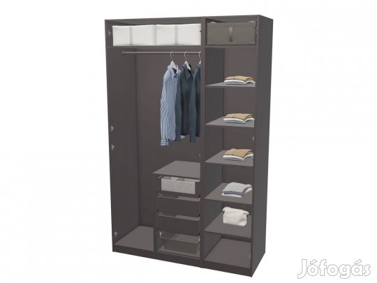 IKEA Pax 3 ajtós, tükrös gardrobeszekrény