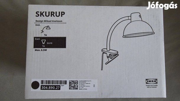 IKEA Skurup csiptetős spotlámpa, fekete