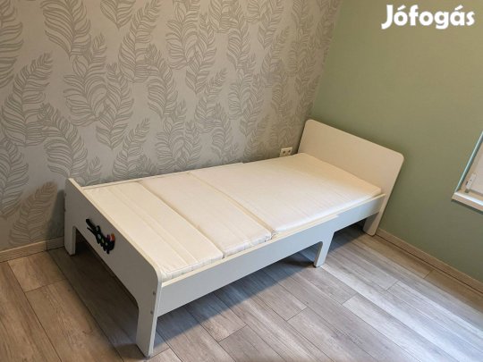 IKEA Slakt 80x200 cm hosszabítható ágy/rács/matrac/matracvédő