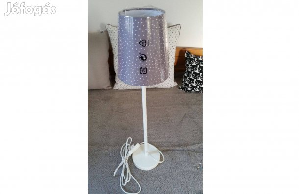 IKEA Strala fehér lámpatest, két búrával és papírbúra tartó kiegészítő