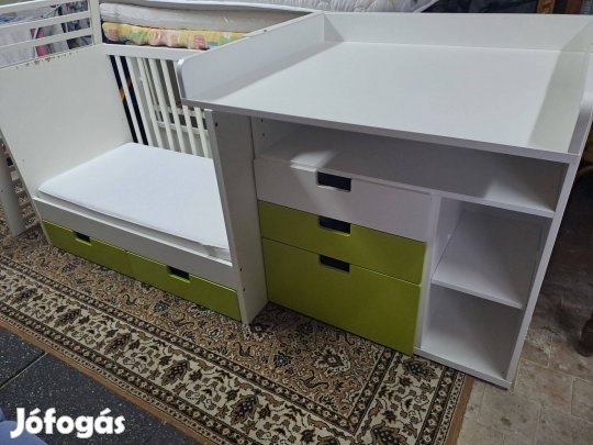 IKEA Stuva kiságy+pelenkázó+matrac