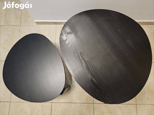 IKEA Svalsta fekete, két részes, design dohányzóasztal