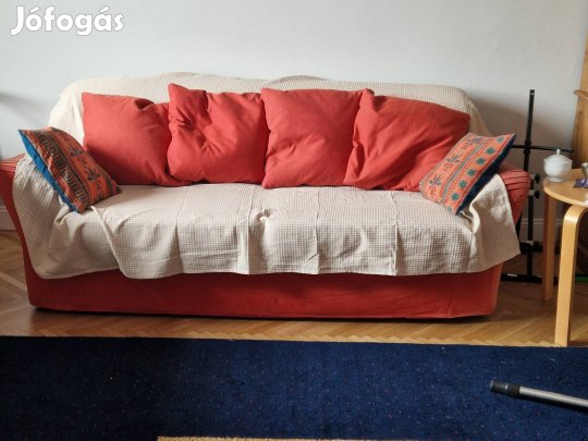 IKEA Tomelilla piros 3 sz. kanape