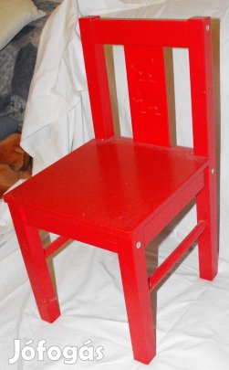 IKEA "Kritter" piros gyerekszék