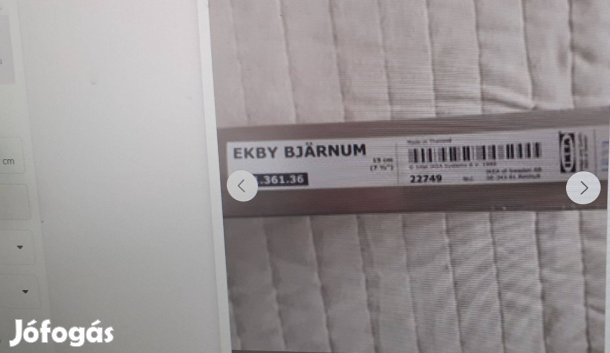 IKEA - Ekby Bjárnum Konzol, nikkelezett 19 cm méretű eladó!