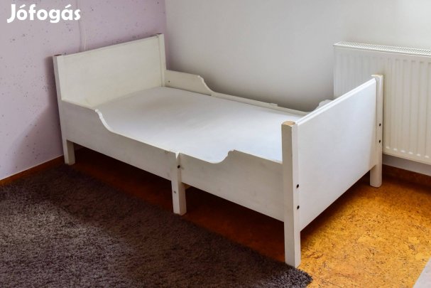 IKEA állítható méretű gyerek ágy keret + matrac 80x120-200