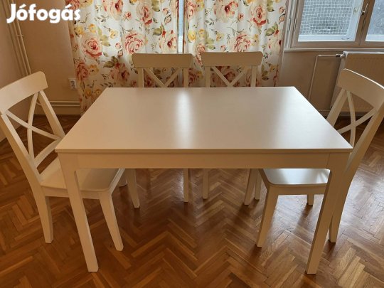 IKEA ekedalen étkezőasztal garnitúra konyha asztal székekkel bútor