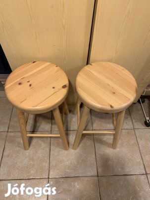 IKEA fenyőfa bárszékek 2 db!