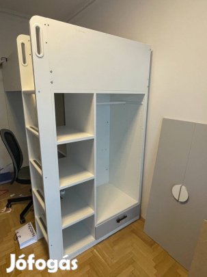 IKEA galéria ágy beépített szekrénnyel