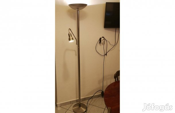 IKEA halogén állólámpa szabályozható fényerőjű mennyezetvilágítással é