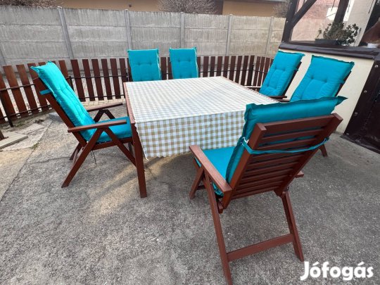 IKEA kerti garnitúra+vastag párnák