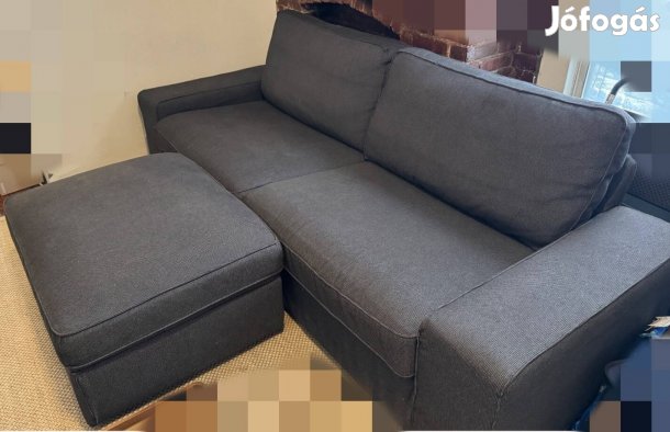 IKEA kivik kanapé 3 személyes+lábtartó tárolóval 