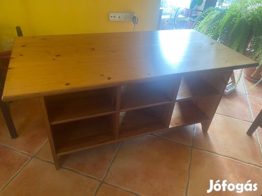 IKEA tömör fa nagy dohányzó asztal nappaliba