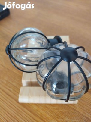 IKEA üveg dísz karnisvég párban