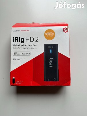 IK Multimedia irig HD 2 digitális gitár interfész iOS/Mac/PC támogatás