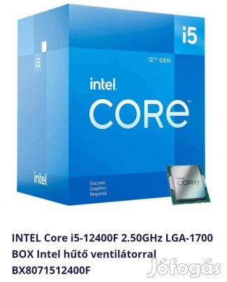 INTEL Core i5-12400F processzor