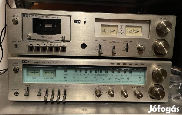 ITT8031-es vintage receiver és 8020B deck egyben eladó