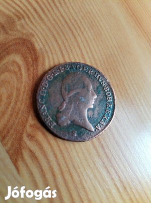 I.Ferenc Császár 1800-as réz 3 Krajcárosa