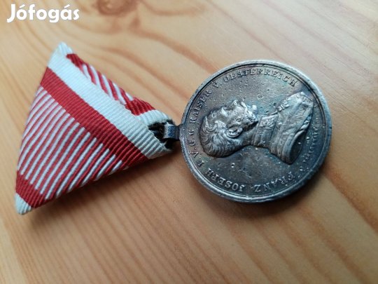 I.Ferenc József Ezüst Vitézségi /1849-1916/ Katonai kitüntetése