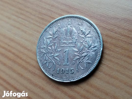 I. Ferenc József ezüst 1 cronen 1915-ös