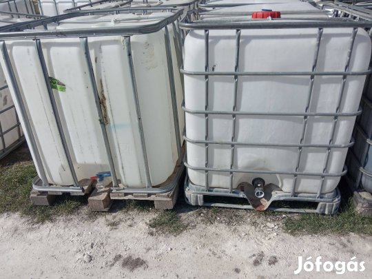 Ibc tartály 1000literes csapletőrőtt vagy lukas nincs kimosva