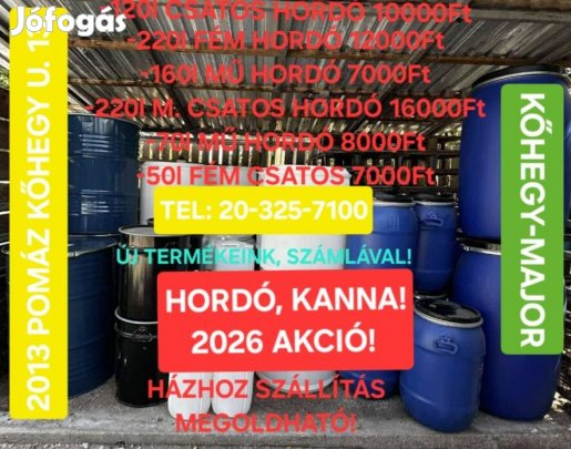 Ibc tartály . Hordó ,kanna.
