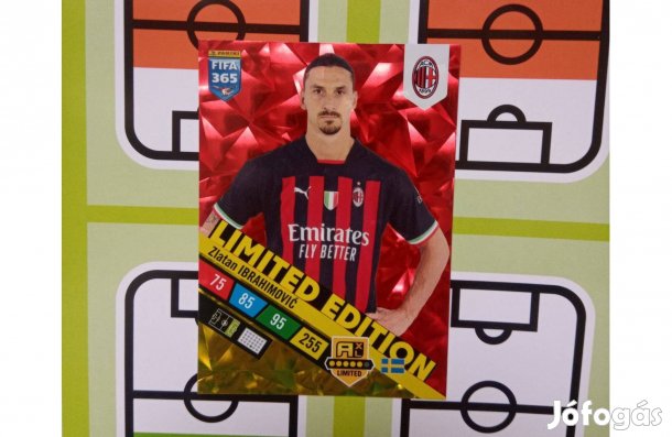 Ibrahimovic (AC Milan) Panini Fifa 365 2023 Limited focis kártya