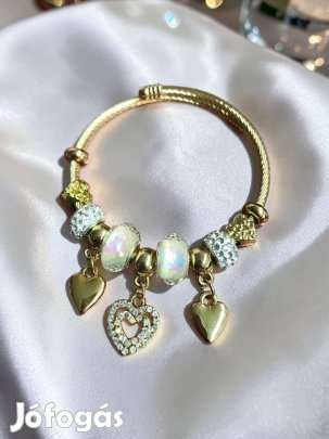 Ida arany színű merev nemesacél karkötő