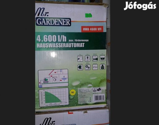 Időkapcsolóval ellátott 1100W-os erős kerti szivattyú, garanciával