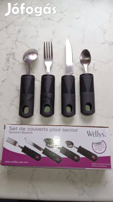 Idősnek, parkinsonosnak. Segítség a remegő kéznek, evőeszköz készlet